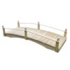 Acorn Garden Bridge Unfinished 3' X 6' -Comfortable Garden 8613403 02v acorn garden bridge unfinished 3 foot x 6 foot