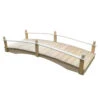 Acorn Garden Bridge Unfinished 3' X 8' -Comfortable Garden 8613403 02v acorn garden bridge unfinished 3 foot x 8 foot