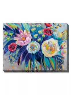 Floral Array Outdoor Wall Art -Comfortable Garden 8614011 01V 3 4