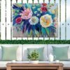 Floral Array Outdoor Wall Art -Comfortable Garden 8614011 02V floral array outdoor wall art
