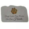 Dogs Leave Paw Prints Memorial Stone -Comfortable Garden 8614135 01V 3 4 dogs leave paw prints memorial stone