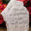 Planted To Celebrate A Life Well Lived Memorial Stone -Comfortable Garden 8614139 01V 3 4 planted to celebrate a life memorial stone