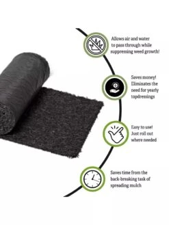 Recycled Rubber Walkway, 2' X 8' -Comfortable Garden Rubber walkway 1