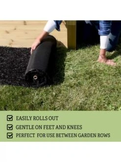 Recycled Rubber Walkway, 2' X 8' -Comfortable Garden Rubber walkway 2