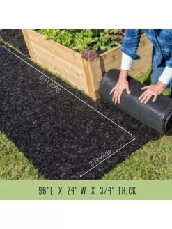 Recycled Rubber Walkway, 2' X 8' -Comfortable Garden Rubber walkway 3